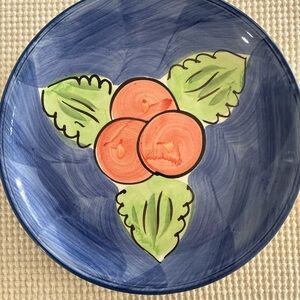 BELLA CERAMICA Alfresco Dinner Plate Hand Painted  10 3/4” Vintage